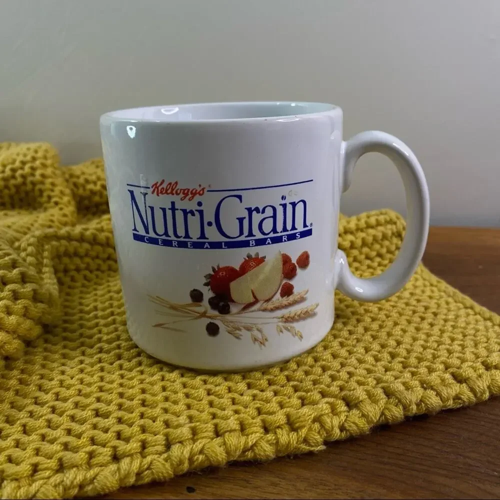 Vintage 90s Kellogg’s Nutri•Grain Novelty Coffee Cup